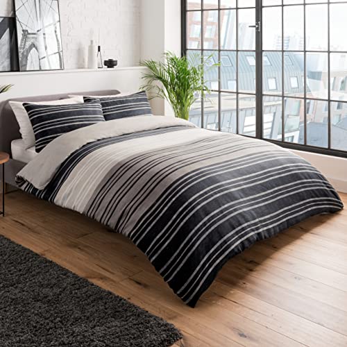 Juego de funda nórdica Sleep Down para cama doble, algodón, gris, 200 x 200 cm