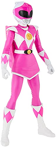 Figura de acción de Power Rangers Mighty Morphin Pink Ranger Morphin Hero de 12 pulgadas con accesorio, inspirada en la serie de televisión