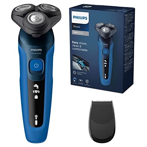 Philips S5466/18 Serie 5000, afeitadora eléctrica, azul y negra