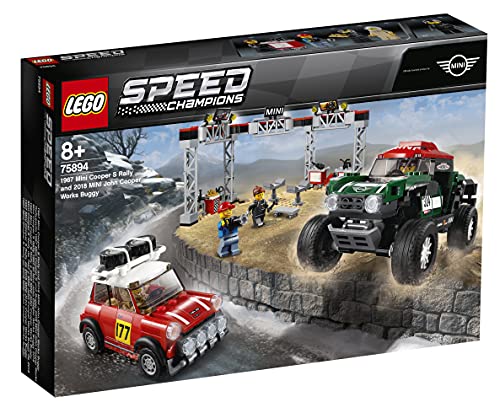 LEGO Speed ​​​​Champions - 1967 Mini Cooper S Rally y 2018 MINI John Cooper Works Buggy Car Building Toy (75894), varios colores/modelo