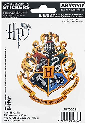 ABYstyle - Harry Potter - Pegatinas - 16x11cm - Casas de Hogwarts