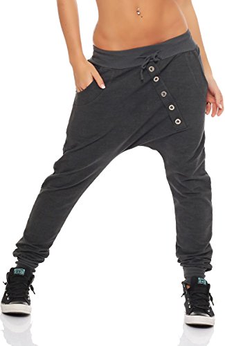 Pantalones de jogging para mujer Malito Pantalones deportivos 7398 (gris oscuro)