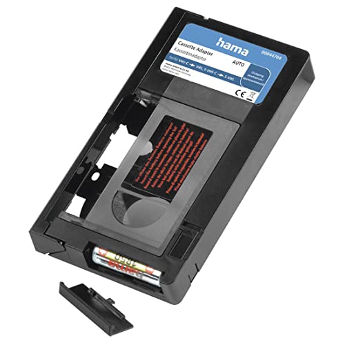 Adaptador de cinta Hama Automatic VHS-C / VHS compatible con cintas VHS-C / S-VHS (6 mm)