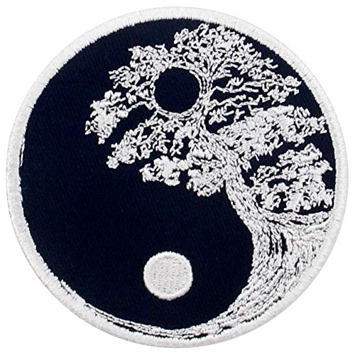Parche termoadhesivo ZEGIN budista Zen Yin Yang Tree para ropa