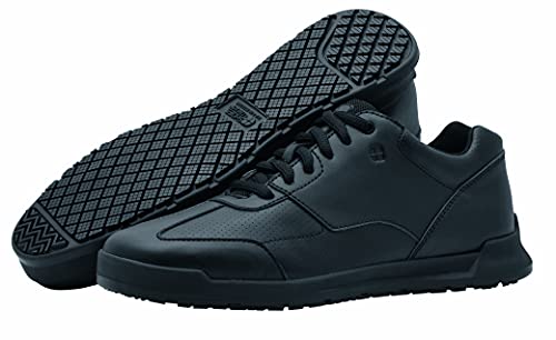 Crews Liberty Shoes, zapatos de trabajo para mujer con suela antideslizante, zapatos ligeros repelentes al agua para mujer, color negro