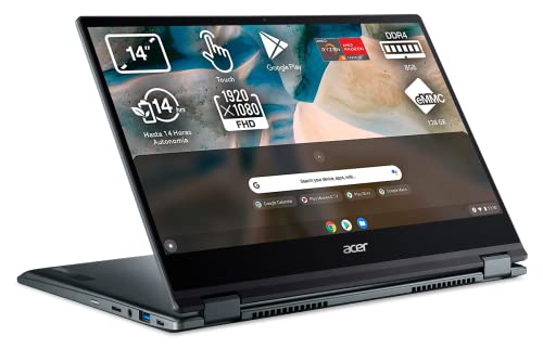 Acer Chromebook Spin 514: portátil convertible 2 en 1 con pantalla táctil de 14 pulgadas