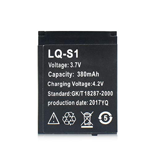 Batería de reloj inteligente LQ-S1 3.7V 380mAh Batería de polímero de litio recargable inteligente DZ09 1pc