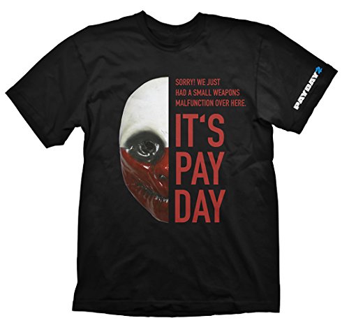 Camiseta Payday 2 Wolf Mask, grande (juegos electrónicos) [Importación Inglesa]