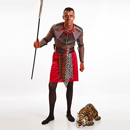 Disfraz de guerrero masai para hombre