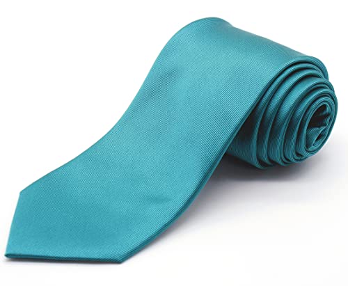 HD DHISPANIA Corbatas de hombre hechas a mano, gran variedad de corbatas negras, azules, estrechas, anchas, clásicas (verde-azul)