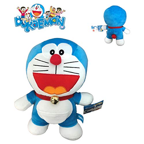Doraemon peluche robot gato riendo con la boca abierta 20cm - Original y Oficial