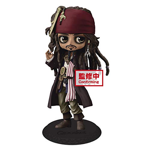 Figura Banpresto Jack Sparrow Piratas del Caribe Disney Q Posket A 14 cm, BP16540