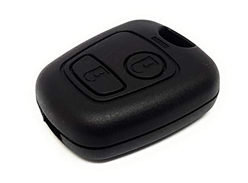 DigitalTech® - Funda compatible para Citroen CE1065 Llave con tornillo.  Sin hoja.  2 botones  Compatible con llaves Citroën Xsara Picasso Berlingo