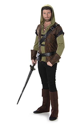 Disfraz de adulto Folat BV de la película Robin Hood: Prince of Thieves, de estilo medieval y apto para el Día del Libro