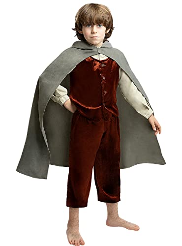 Funidelia |  Disfraz de Frodo - Oficial Señor de los Anillos Niño Talla 3-4 Años ▶ El Hobbit, Películas & Series, Señor de los Anillos, Señor de los Anillos (LOTR) - Color: Gris / Plata