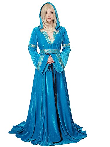 Dress Me Up - L067/46 Disfraz Mujer Vestido Largo Noble Fairy Tales Cosplay Medieval L067 Talla 46/ XL