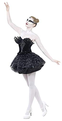 Smiffys-27313S Disfraz Gótico Cisne Negro Con Vestido Color S-EU 36-38 (Smiffy'S 27313S)
