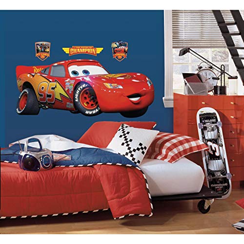 Toy Zany - Cars Disney Pixar Rayo Mcqueen Peel and stick pegatinas gigantes