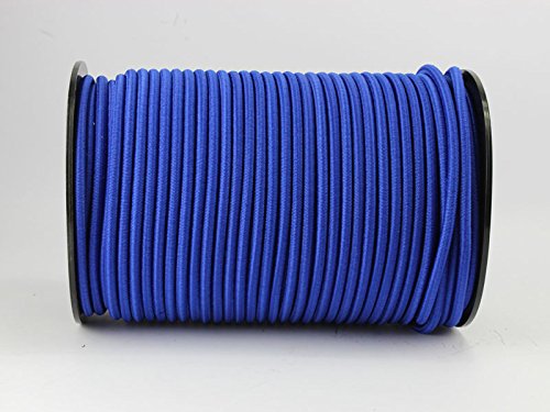Cuerda elástica azul de 8 mm Cuerda elástica de lona de 30 m de largo azul Kanirope Trekking Cuerda elástica