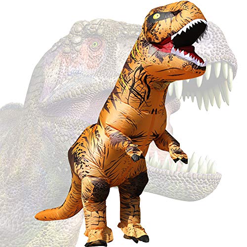 JASHKE inflable dinosaurio t-rex disfraz Halloween adulto disfraz Cosplay fiesta disfraz