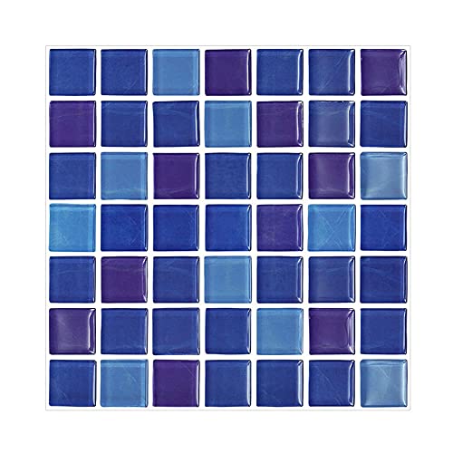CONPHERON Pegatinas para azulejos de cocina, papel de cocina adhesivo para azulejos de mosaico 30X30cm Papel pintado autoadhesivo impermeable para el baño, 5 hojas